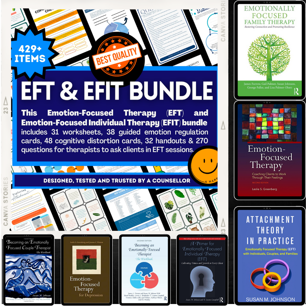 Emotion Focused Therapy EFT Resource Bundle + 8 ebooks