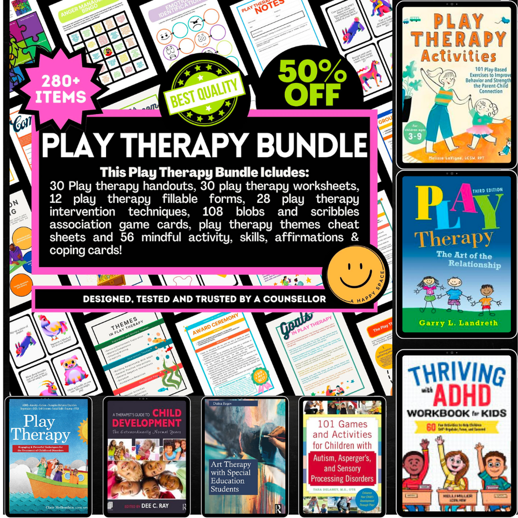 Play Therapy Resource Bundle + 8 Books