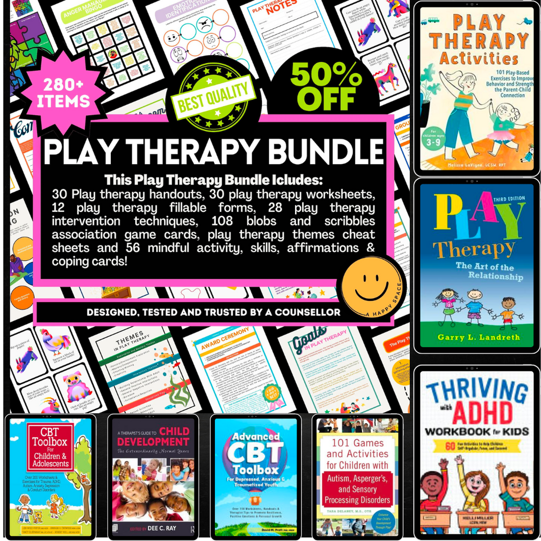 Play Therapy Resource Bundle + 8 Books